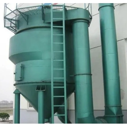 Compact round bag dust collector