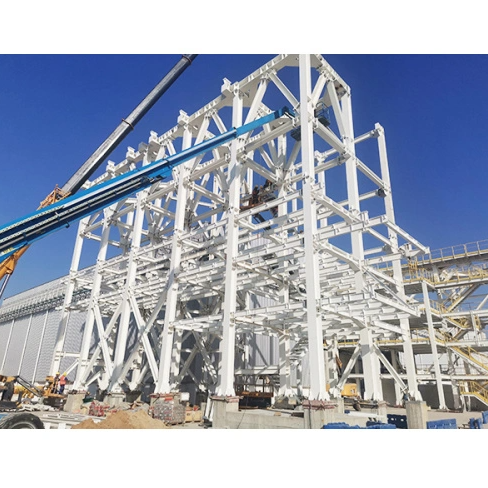 Industrial steel platform for machinery